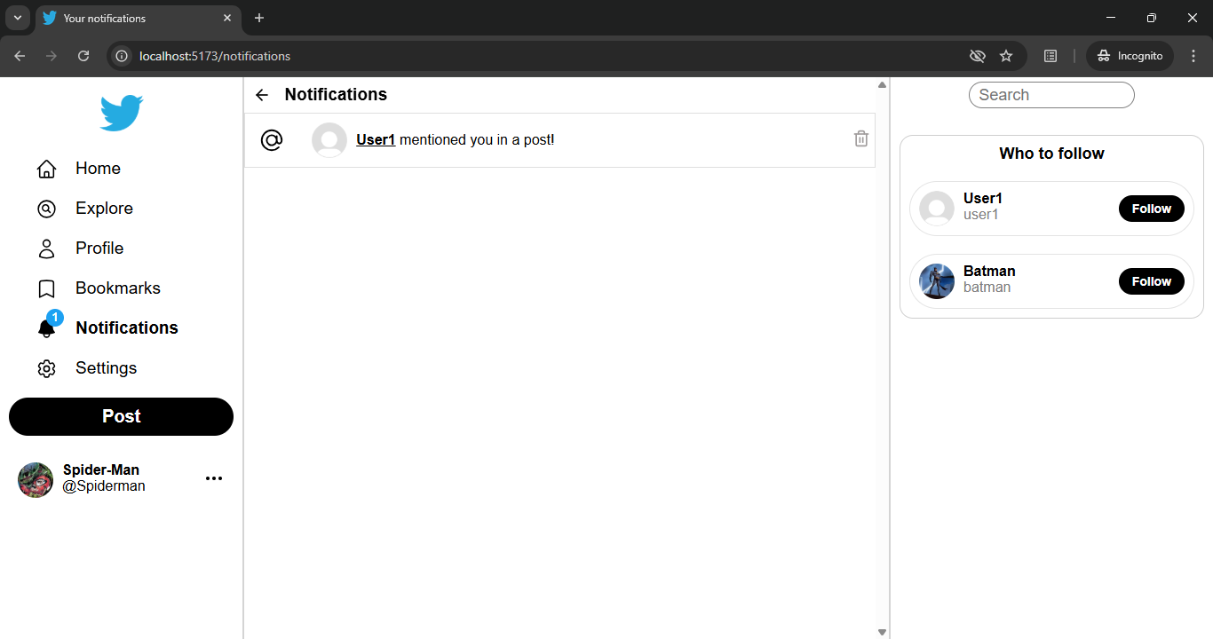 Mention Notifications