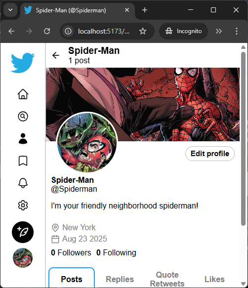 Responsive Profile Page